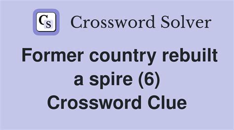 spire crossword clue